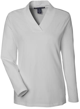 717B2 - Ladies Raleigh Shawl Collar Knit Top