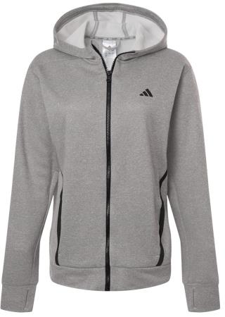 AT209 - Ladies Game and Go Fleece Full Zip Hooded Sweatshirt