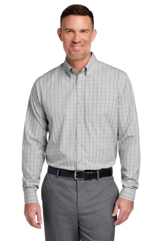 Wrinkle-Free Stretch Patterned Shirt