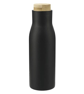 BLK23-1600-19 - Shaco 17 Oz. Copper Vac Bottle W/ Bamboo Cap