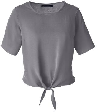DP617W - Ladies' Tie-Front Blouse