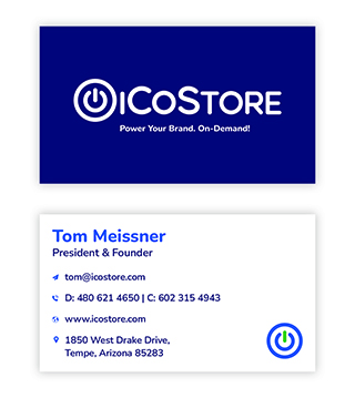 IC1P-V003 - iCoStore Business Cards (Box of 250)