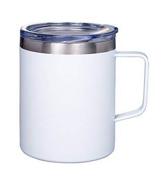 12 Oz. Insulated Stainless Steel Mug - White