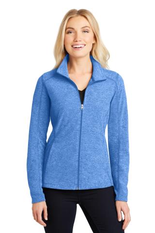 Ladies' Heather Microfleece Full-Zip Jacket