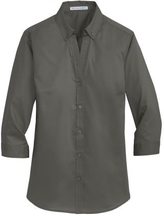 L665 - Ladies' 3/4-Sleeve SuperPro Twill Shirt